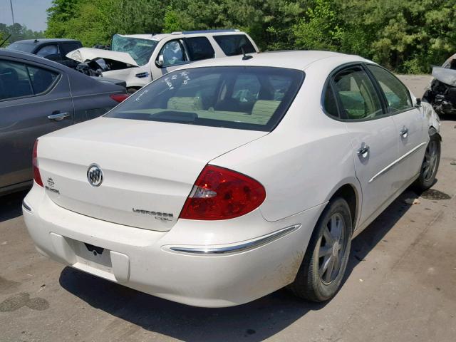 2G4WD582481215541 - 2008 BUICK LACROSSE C WHITE photo 4