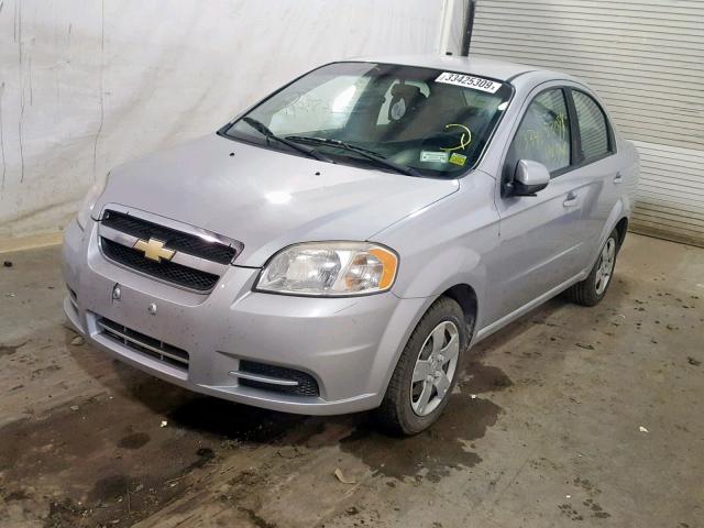 KL1TD5DE9AB126679 - 2010 CHEVROLET AVEO LS SILVER photo 2