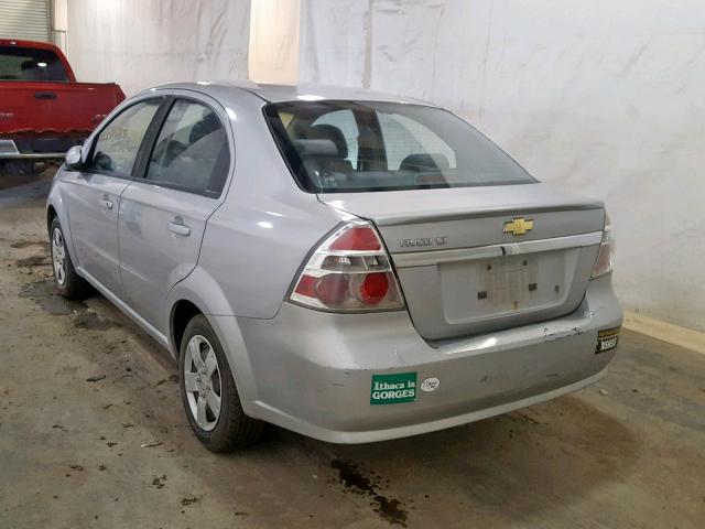 KL1TD5DE9AB126679 - 2010 CHEVROLET AVEO LS SILVER photo 3