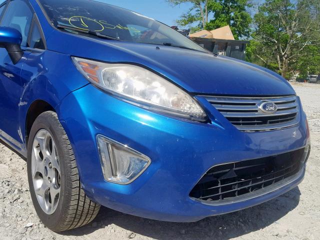 3FADP4CJ6BM100697 - 2011 FORD FIESTA SEL BLUE photo 9