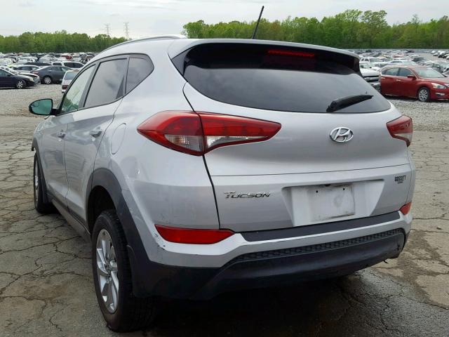 KM8J33A46GU054187 - 2016 HYUNDAI TUCSON LIM SILVER photo 3