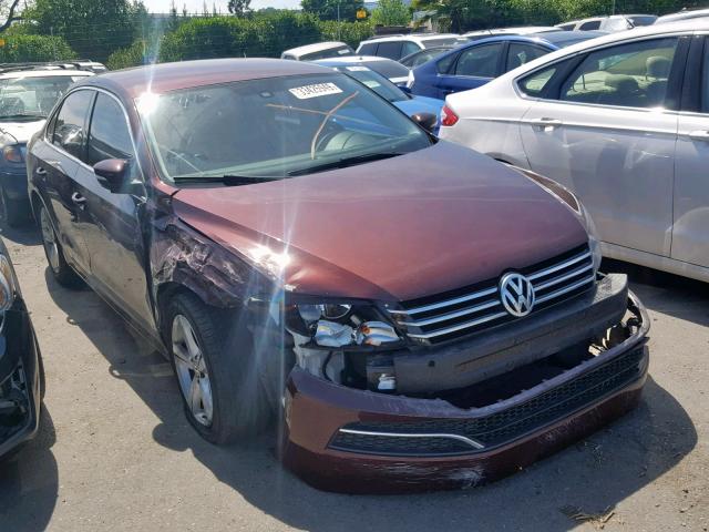 1VWBP7A30DC042871 - 2013 VOLKSWAGEN PASSAT SE MAROON photo 1