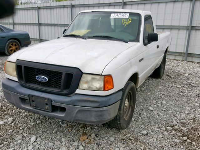 1FTYR10D54PA07525 - 2004 FORD RANGER WHITE photo 2