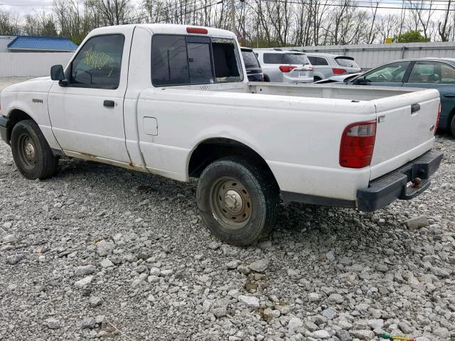 1FTYR10D54PA07525 - 2004 FORD RANGER WHITE photo 3