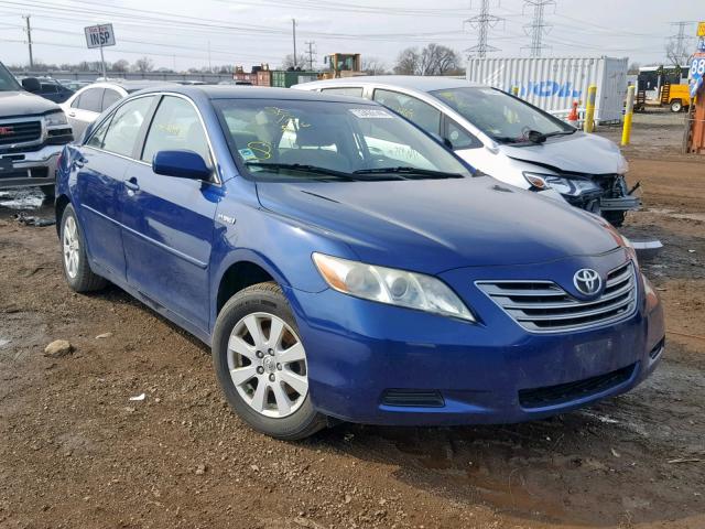 4T1BB46K09U083790 - 2009 TOYOTA CAMRY HYBR BLUE photo 1