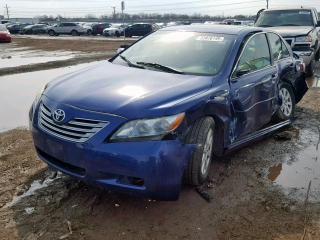 4T1BB46K09U083790 - 2009 TOYOTA CAMRY HYBR BLUE photo 2