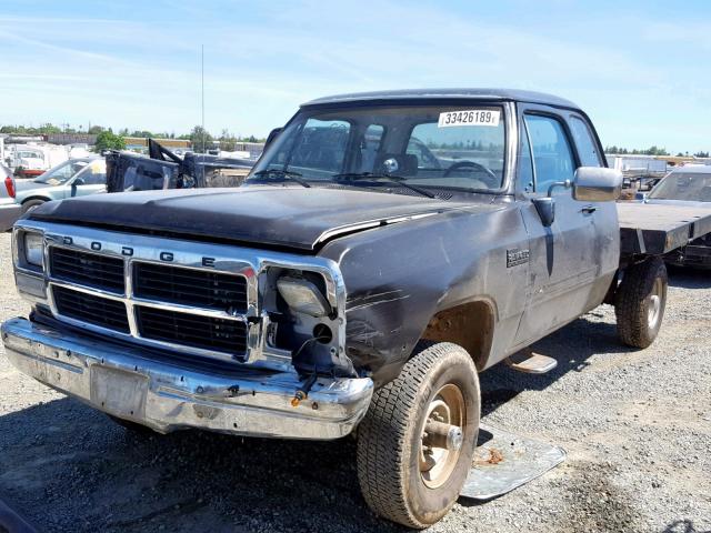 3B7KM23C0NM505071 - 1992 DODGE W-SERIES W BLACK photo 2