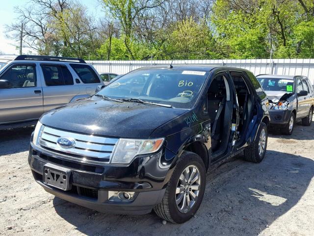 2FMDK38C27BA78716 - 2007 FORD EDGE SEL BLACK photo 2