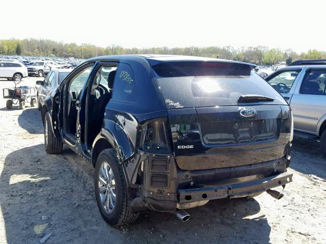 2FMDK38C27BA78716 - 2007 FORD EDGE SEL BLACK photo 3