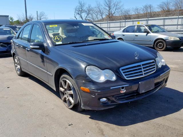 WDBRF92H17F867586 - 2007 MERCEDES-BENZ C 280 4MAT BLACK photo 1