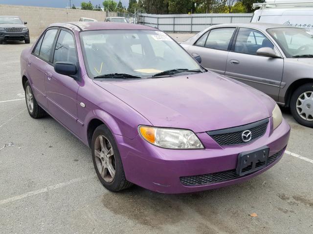 JM1BJ225130153744 - 2003 MAZDA PROTEGE DX PURPLE photo 1