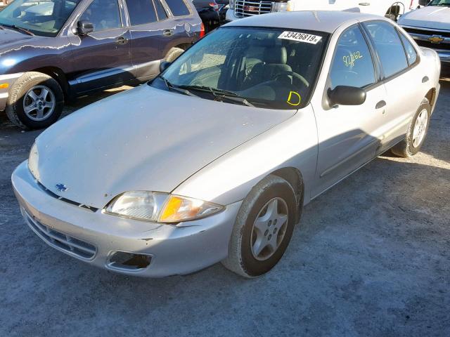 1G1JC524727161991 - 2002 CHEVROLET CAVALIER B SILVER photo 2