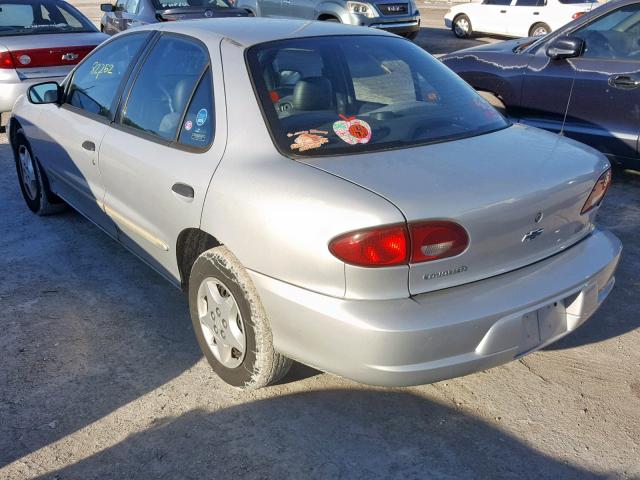 1G1JC524727161991 - 2002 CHEVROLET CAVALIER B SILVER photo 3