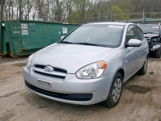 KMHCM3AC9AU167667 - 2010 HYUNDAI ACCENT BLU SILVER photo 2