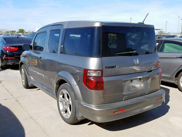 5J6YH18958L004067 - 2008 HONDA ELEMENT SC GRAY photo 3