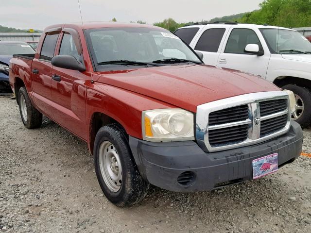 1D7HE28N06S522534 - 2006 DODGE DAKOTA QUA RED photo 1