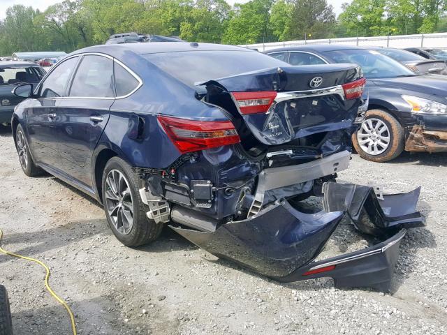 4T1BK1EB8HU254459 - 2017 TOYOTA AVALON XLE BLUE photo 3