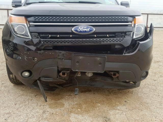 1FM5K8F84EGB94358 - 2014 FORD EXPLORER L BLACK photo 9