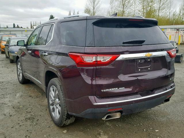 1GNEVJKW7JJ100498 - 2018 CHEVROLET TRAVERSE P BLACK photo 3