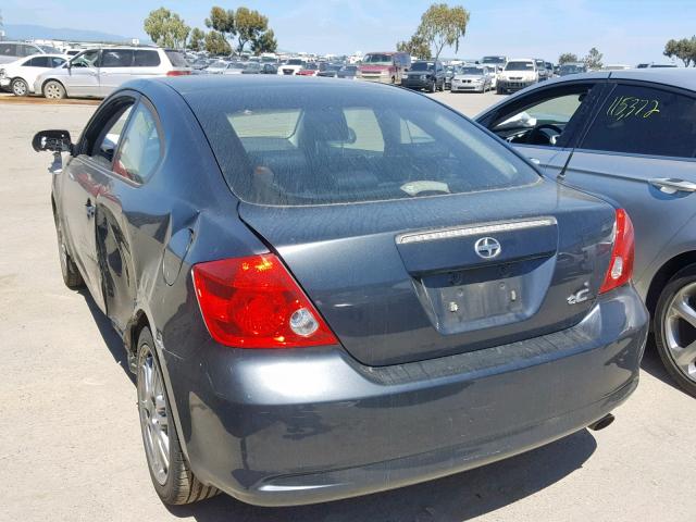 JTKDE177870197336 - 2007 TOYOTA SCION TC GRAY photo 3