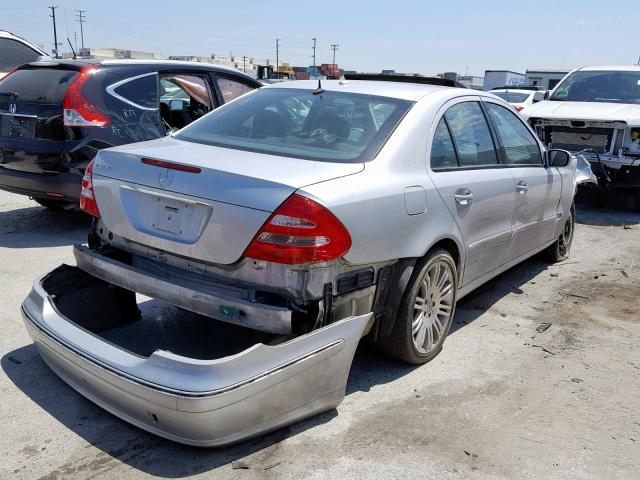 WDBUF56J16A944968 - 2006 MERCEDES-BENZ E 350 SILVER photo 4