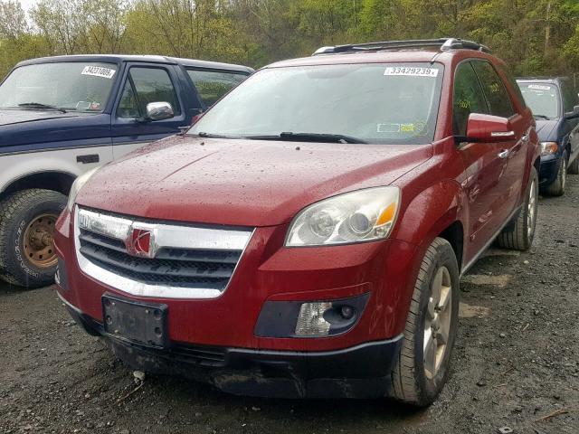 5GZEV33748J128845 - 2008 SATURN OUTLOOK XR RED photo 2