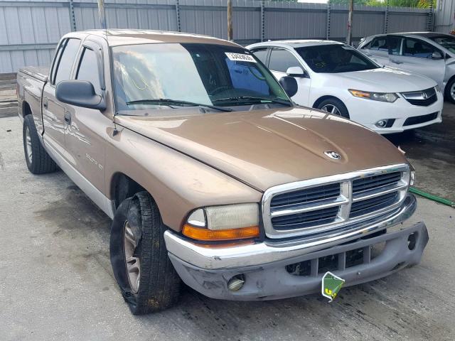 1B7HL2AN71S224419 - 2001 DODGE DAKOTA QUA GOLD photo 1