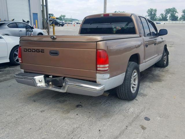 1B7HL2AN71S224419 - 2001 DODGE DAKOTA QUA GOLD photo 4