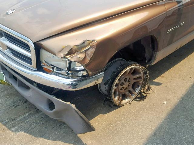 1B7HL2AN71S224419 - 2001 DODGE DAKOTA QUA GOLD photo 9