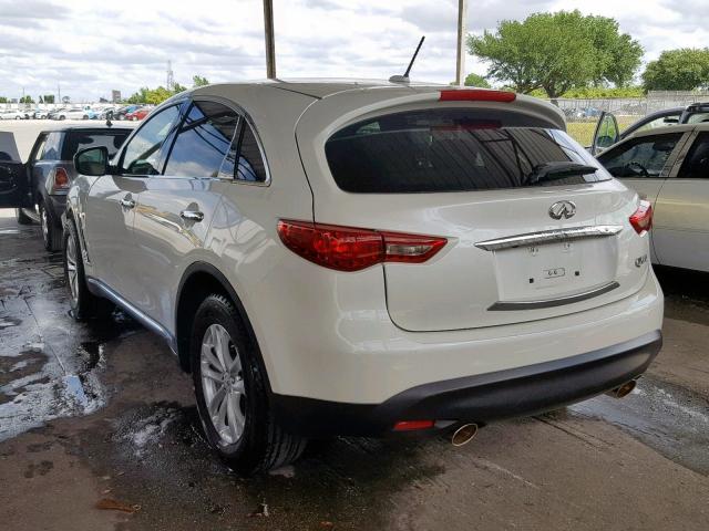 JN8CS1MU8HM141482 - 2017 INFINITI QX70 WHITE photo 3