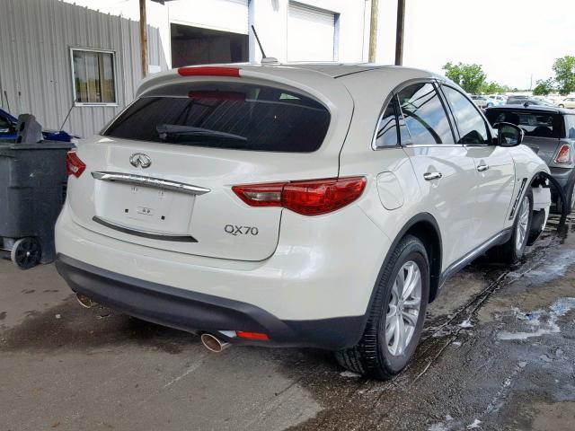 JN8CS1MU8HM141482 - 2017 INFINITI QX70 WHITE photo 4