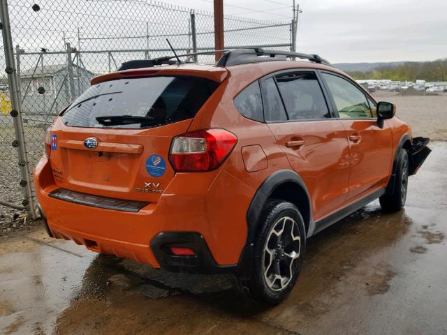 JF2GPACC2E8249576 - 2014 SUBARU XV CROSSTR ORANGE photo 4