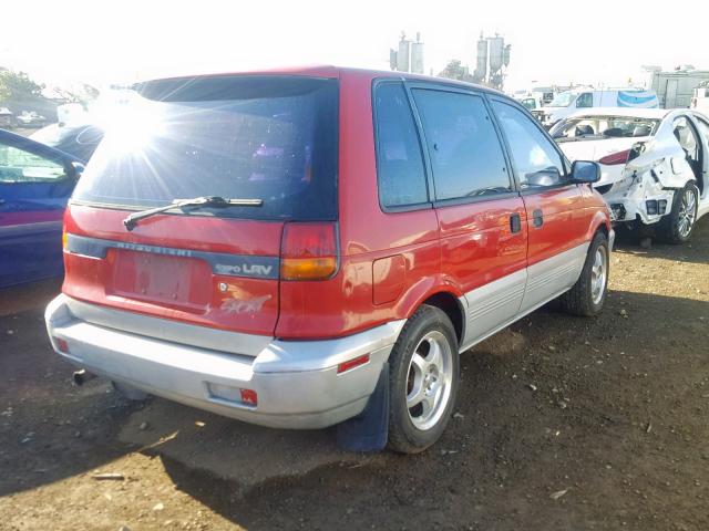 JA3CV40D6NZ040870 - 1992 MITSUBISHI EXPO LRV S RED photo 4