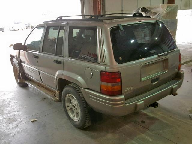 1J4GZ78YXVC556937 - 1997 JEEP GRAND CHER SILVER photo 3