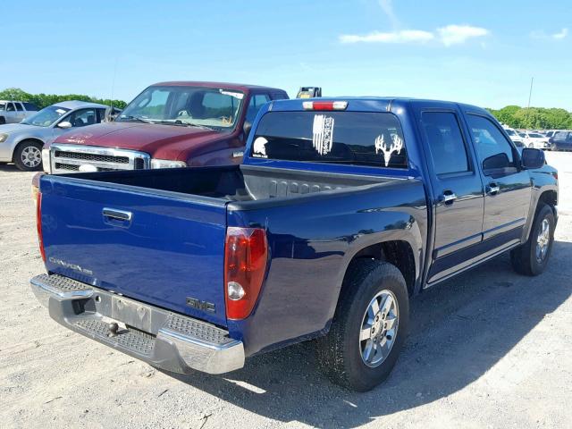 1GTCS139X98126467 - 2009 GMC CANYON BLUE photo 4