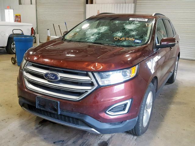 2FMPK3J83GBC65966 - 2016 FORD EDGE SEL BROWN photo 2