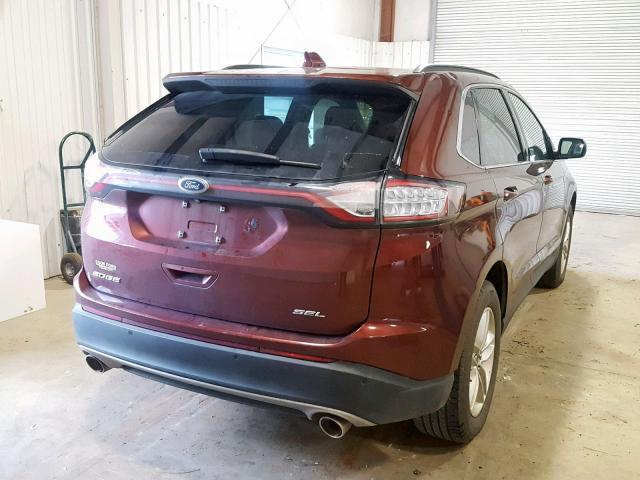 2FMPK3J83GBC65966 - 2016 FORD EDGE SEL BROWN photo 4