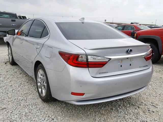 JTHBW1GG1H2141495 - 2017 LEXUS ES 300H SILVER photo 3