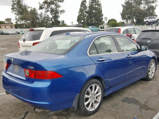 JH4CL96886C016751 - 2006 ACURA TSX BLUE photo 4