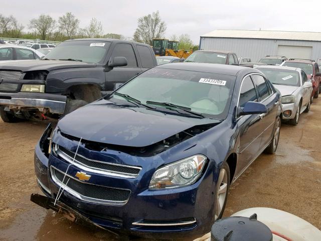 1G1ZJ57B79F245051 - 2009 CHEVROLET MALIBU 2LT BLUE photo 2