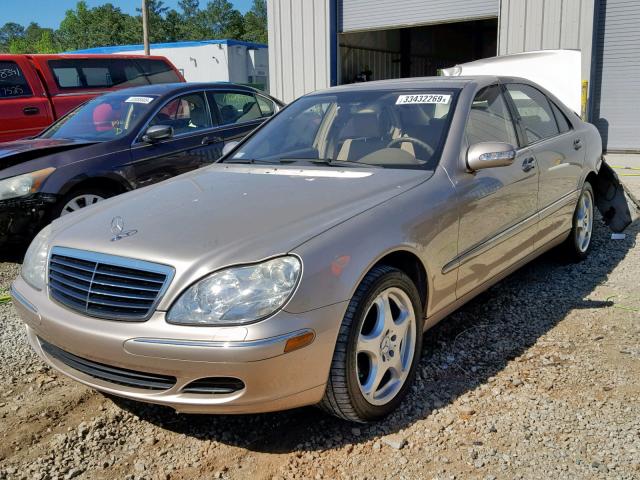 WDBNG70J34A410289 - 2004 MERCEDES-BENZ S 430 GOLD photo 2