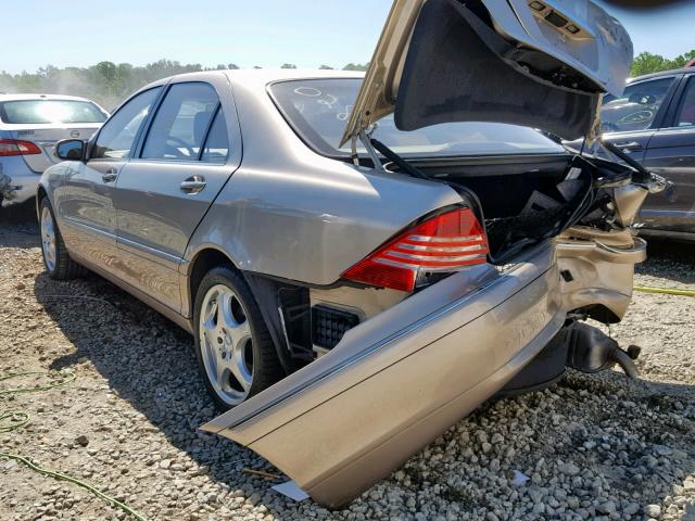 WDBNG70J34A410289 - 2004 MERCEDES-BENZ S 430 GOLD photo 3