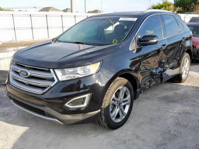 2FMPK4K98JBB89052 - 2018 FORD EDGE TITAN BLACK photo 2