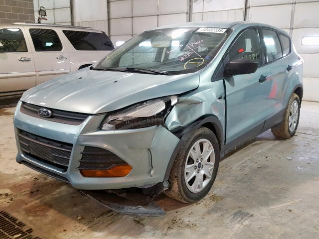 1FMCU0F78DUC99785 - 2013 FORD ESCAPE S BLUE photo 2