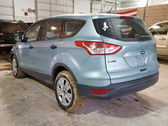 1FMCU0F78DUC99785 - 2013 FORD ESCAPE S BLUE photo 3