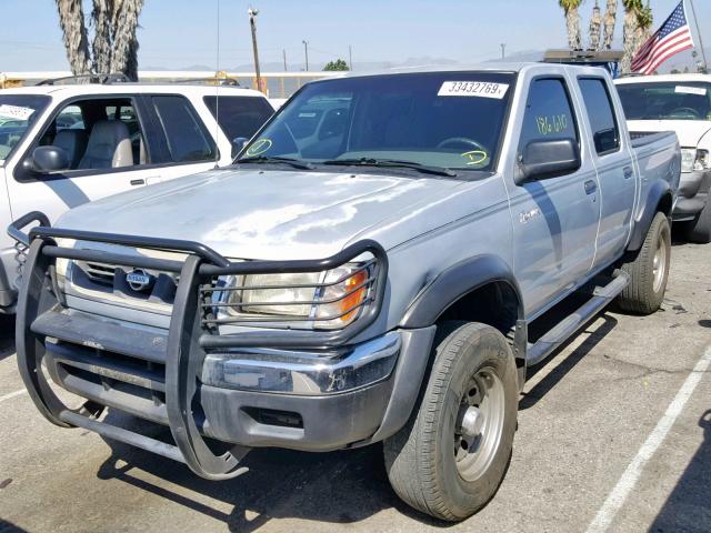 1N6ED27Y9YC354950 - 2000 NISSAN FRONTIER C SILVER photo 2