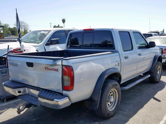 1N6ED27Y9YC354950 - 2000 NISSAN FRONTIER C SILVER photo 4