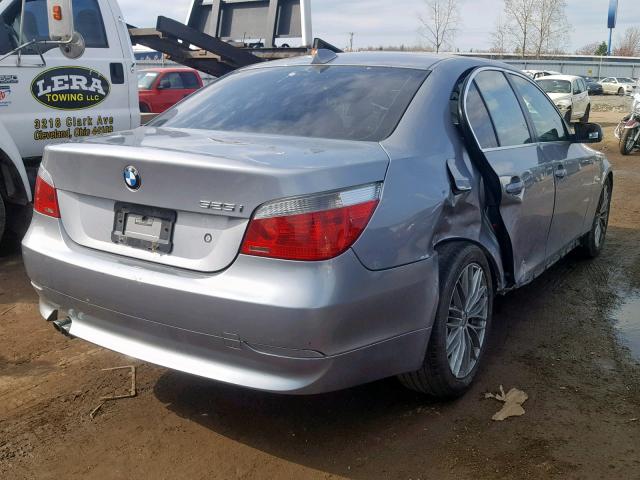 WBANE53536CK82568 - 2006 BMW 525 I SILVER photo 4