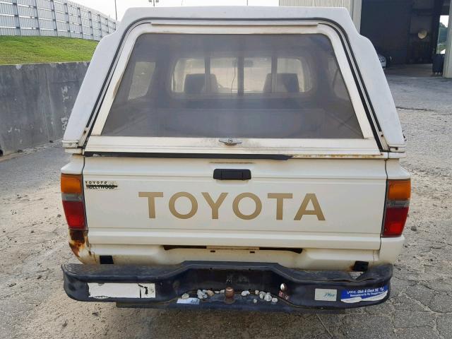 JT4RN50R8G0149206 - 1986 TOYOTA PICKUP 1/2 WHITE photo 6