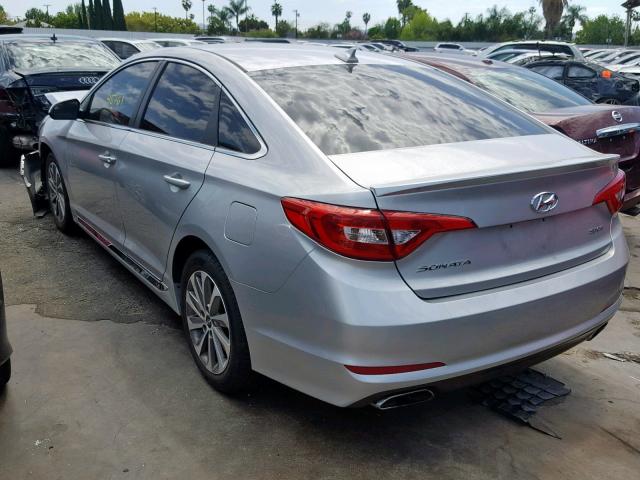 5NPE34AF6FH024032 - 2015 HYUNDAI SONATA SPO GRAY photo 3